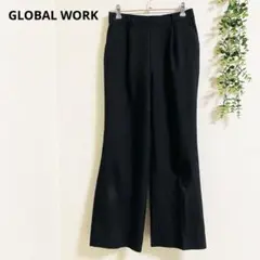 グローバルワーク セミフレアパンツ スラックス　M 通勤　ビジネス　きれいめ✨