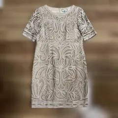 値下げ　美品　グレースコンチネンタル　コード刺繍ワンピース　ドレス　パーティー