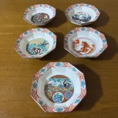 九谷焼　新品　3.3号皿揃　時代絵　豆皿　5枚