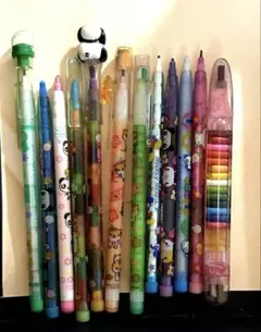 ⚫︎中古品⚫︎12本セット(ロケットえんぴつ8、ロケット色鉛筆3、ポケット色鉛筆1)
