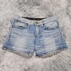 SOMETHING Vienus Jean　デニム　ショートパンツ　Ｍ　ダメージ