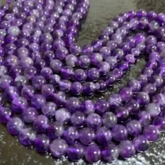 「C0163」3Aアメジスト 紫水晶 6mm 1連