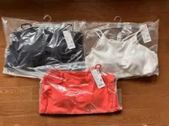 ユニクロ　クレープジャージーブラキャミソール3点Ｌサイズ
