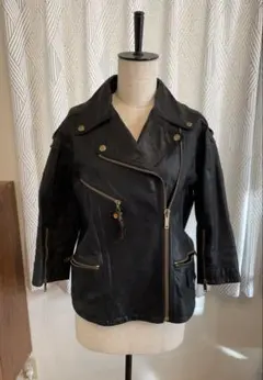 GOLDEN GOOSE レザーライダース ジャケット ダブル 山羊革 ブラック