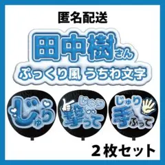田中樹 2枚セット SixTONES ぷっくりファンサうちわ文字 立体風 - メルカリ