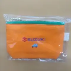 SUZUKI オレンジ ミニポーチ