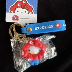 万博 ハローキティ ミャクミャク マスコット立体キーホルダー⭐︎新品