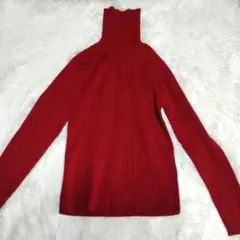 COX/タートルネックセーター /レッド/ Lサイズ/タグ有り
