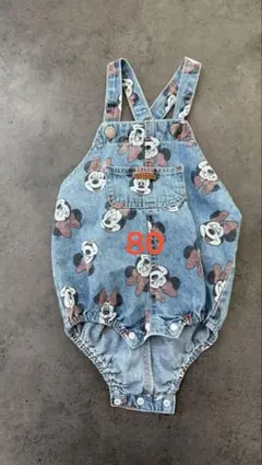 バースデイ　futafuta ミニーマウス　オーバーオール　80センチ