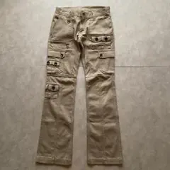 grunge cargo pants y2k gray beige