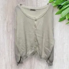 Samansa Mos2 サマンサモスモス カーディガン 長袖 ホワイト