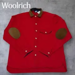 隊*長様 USA製Woolrich ウールシャツ エルボーパッチ【脇に小キズあり
