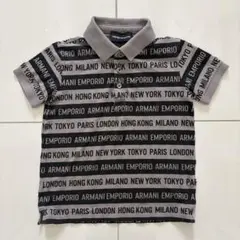 EMPORIO ARMANI ポロシャツ 黒×ピンク 半袖 - メルカリ