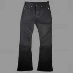 opium darkwear core 黒 フレアカット コーティング デニム opium darkwear core 黒 フレアカット コーティング デニム - メルカリ