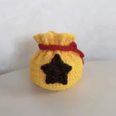 ★星の巾着袋★ ベル袋風 ポーチ ハンドメイド 編み物