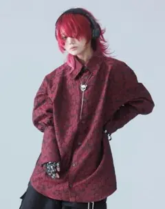 Gamchu【ガムチュ】"Maison Roger" ループタイ付シャツRED