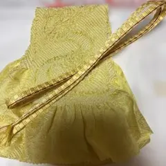 イエロー帯揚げ帯締め