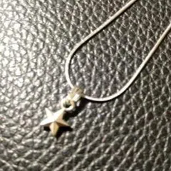 ネックレス　シルバー　星　スター⑫