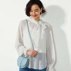 NOLLEY'S ボウタイブラウス ドット 36のサムネイル