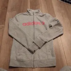 adidas グレー フルジップジャケット M