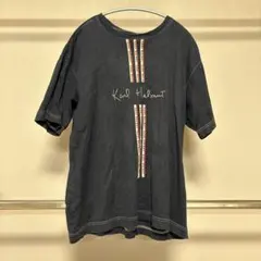 【超メルカリ市】 Karl Helmut 古着 ブラック Tシャツ ストライプS