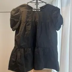 ZARA ブラック ティアード 半袖Tシャツ