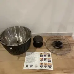 【未使用品】ロータスグリル G340　炭付　BBQ ロータスグリルレギュラーサイズ G340P 無煙ロースター BBQ