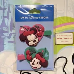 ディズニー⭐️さくらんぼ ヘアクリップ ミニー