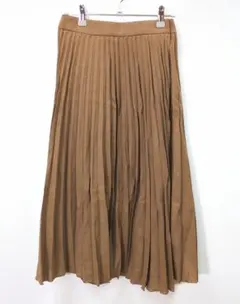23区　ミモレ丈　プリーツスカート　ブラウン　XSサイズ　ペチコート付き