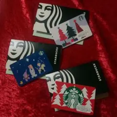 2022スタバXmas カード3種