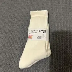 ヒートテックソックス 2ペア ホワイト 25-27cm UNIQLO ユニクロ