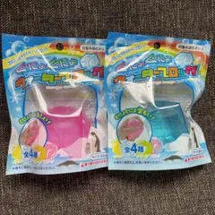 セリア♪ぐにょぐにょウォーターブロック 2個セット　スクイーズ　ピンク　ブルーのサムネイル