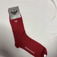 EMPORIO ARMANI ソックス レッド 新品
