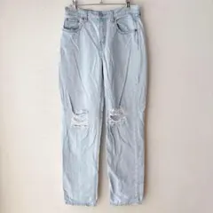 リーバイス ダメージデニムパンツ ダメージジーンズ W25 M ライトブルー