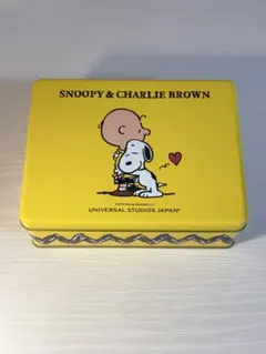 スヌーピー & チャーリー・ブラウン 収納ボックス　空き缶　USJ 小物入れ