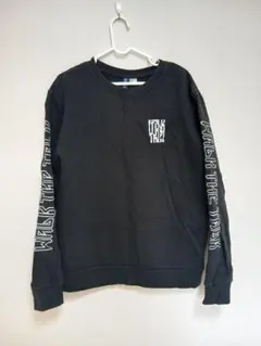 H&M　ブラック クルーネック スウェットLサイズ