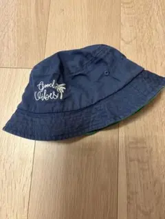 子供用　ネイビー コットンハット Good Vibes刺繍のサムネイル
