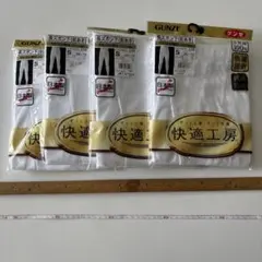 GUNZEグンゼ長ズボン下(前あき)Sサイズ白4枚快適工房やわらか素材日本製