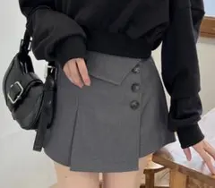 GRL インパン裏地付きアシンメトリーミニスカート ［tu725］