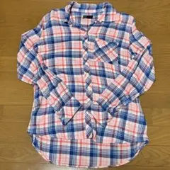 GAP チェック柄 長袖シャツ レーヨン素材 Mサイズ