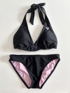 【美品】ROXY ブラック×ピンク セパレート水着