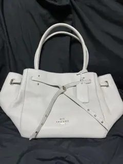 COACH ホワイトレザー ハンドバッグ 肩掛け かばん