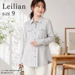 Leilian レリアン シャツ ジャケット 9 M 洗える 日本製 455のサムネイル