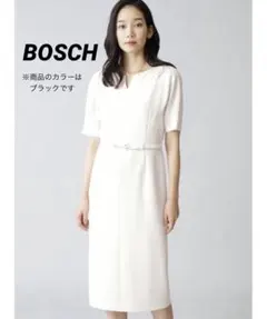 Bosch 黒 半袖 ロングワンピース ウエストベルト付き【定価¥41,800】のサムネイル