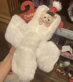香港ディズニー　クリスマス　リーナベル　ふわふわマフラー