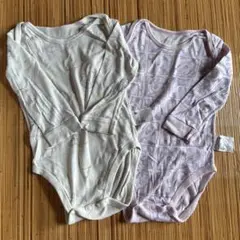 長袖ボディスーツ 2枚セット　UNIQLOベビー