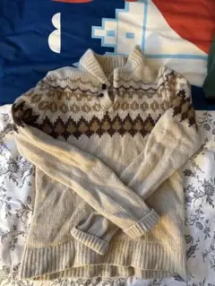 L.L.Bean フェアアイル柄セーター Sサイズ