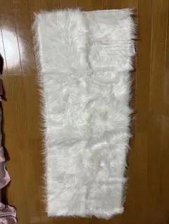 45×120cm ラグ ホワイト 《土日限定値下げ》