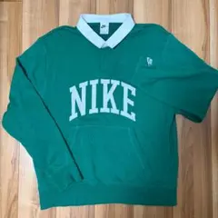 美品 NIKE クラブ フリース ロングスリーブ ポロ スウェットシャツ XXL