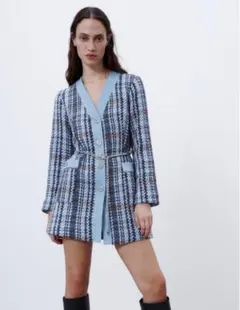 ZARA チェックワンピース コート